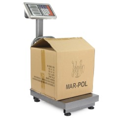 Bilancia Elettronica Industriale Display Digitale Acciaio Piattaforma Commerciale Pieghevole (150kg)